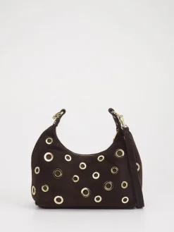 Damen Marlon Firenze – Schultertasche aus Leder Dunkel