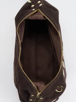 Damen Marlon Firenze – Schultertasche aus Leder Dunkel