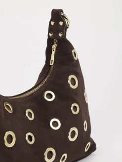 Damen Marlon Firenze – Schultertasche aus Leder Dunkel