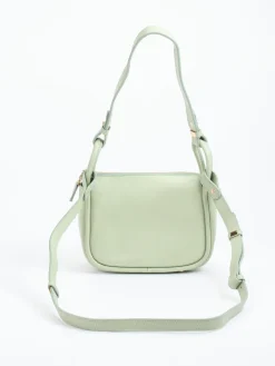 – Schultertasche aus Kalbleder Salbei*Marlon Firenze