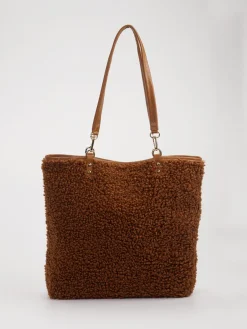 – Shopper aus Textil in Teddy-Optik*Marlon Firenze Clearance