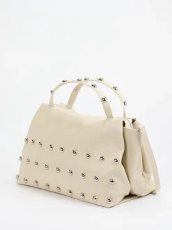 – Shopper aus Kalbleder in Creme*Marlon Firenze New