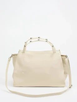 – Shopper aus Kalbleder in Creme*Marlon Firenze New