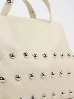 – Shopper aus Kalbleder in Creme*Marlon Firenze New