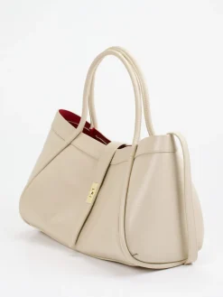 – Shopper Bag aus Kalbleder cremebeige*Marlon Firenze Best