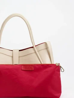 – Shopper Bag aus Kalbleder cremebeige*Marlon Firenze Best