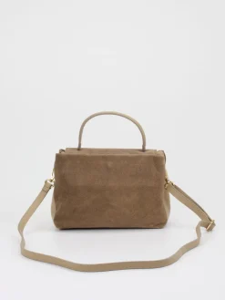 Damen Marlon Firenze – Top Handle Bag aus Kalbleder Taupe