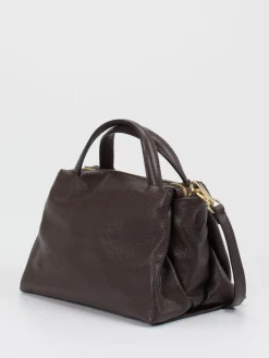 – Umhängetasche aus Kalbleder Dunkelbraun*Marlon Firenze Hot