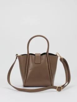 Damen Marlon Firenze – Umhängetasche aus Leder in Taupe