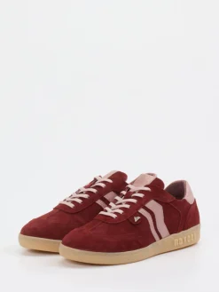 Damen Mayori – Sneaker aus Veloursleder in Wein