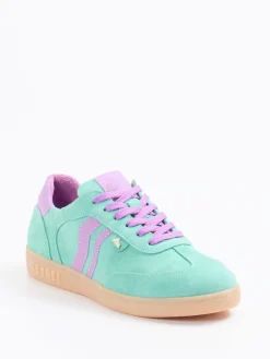 Damen Mayori – Sneaker aus Veloursleder Mintgrün