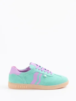Damen Mayori – Sneaker aus Veloursleder Mintgrün