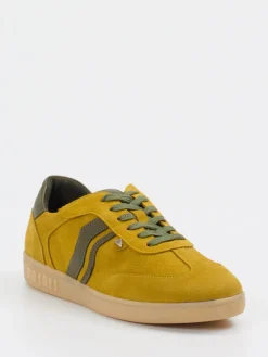 Damen Mayori – Sneaker aus Veloursleder in Senf