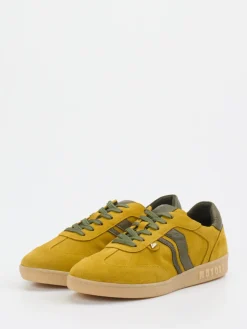 Damen Mayori – Sneaker aus Veloursleder in Senf