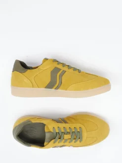 Damen Mayori – Sneaker aus Veloursleder in Senf