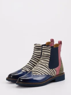 Melvin & Hamilton – Chelsea Boots aus Kalbleder mit Zebrafell*Melvin u0026 Hamilton Outlet