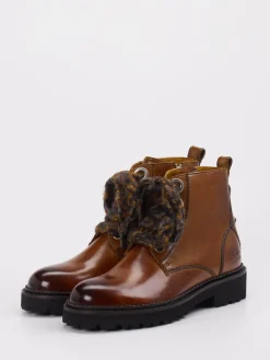 Damen Melvin u0026 Hamilton Melvin & Hamilton – Schnürboots aus Kalbleder cognac