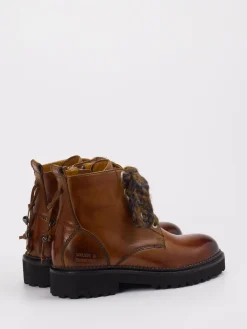 Damen Melvin u0026 Hamilton Melvin & Hamilton – Schnürboots aus Kalbleder cognac