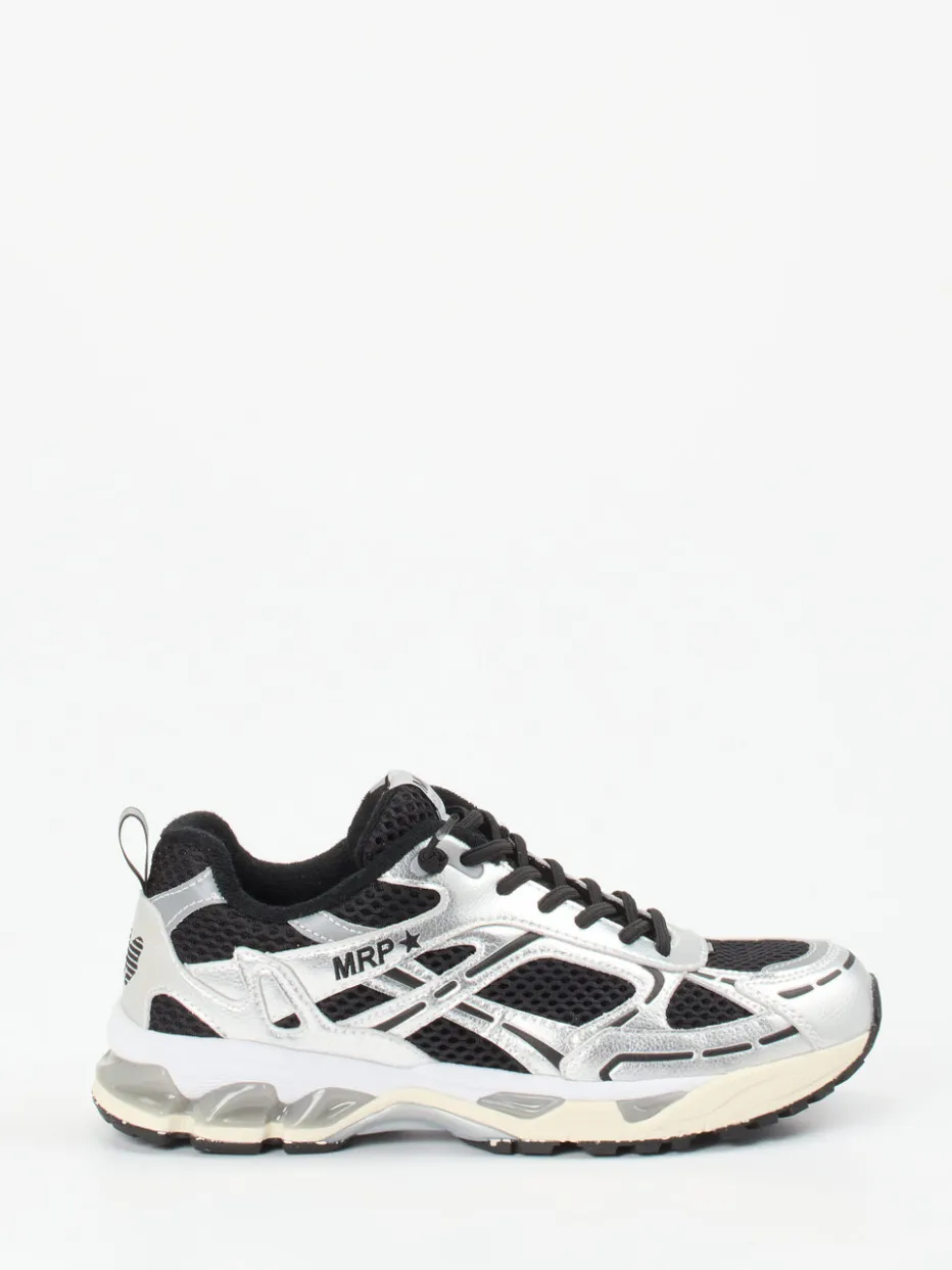 – Low-Top Sneaker aus Metallic-Mesh*MRP