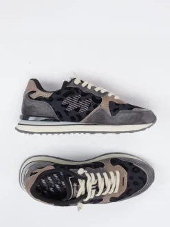 Damen MRP – Retro-Sneaker aus Textil und Veloursleder Dunkelblau