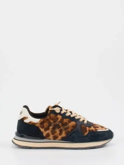 – Retro-Sneaker aus Veloursleder mit Leoprint*MRP Outlet