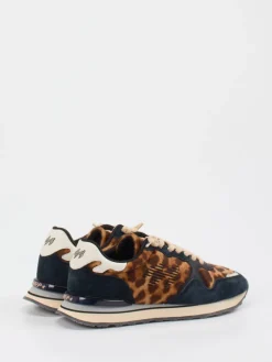 – Retro-Sneaker aus Veloursleder mit Leoprint*MRP Outlet