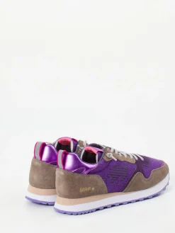 – Retro-Sneaker aus Velour/Textil in Violett*MRP Best