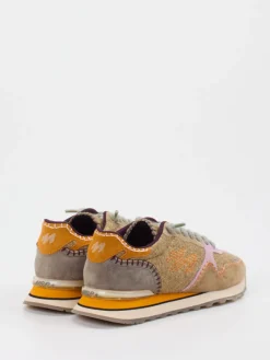 – Retro-Sneaker aus Veloursleder & Glitzertextil*MRP Clearance