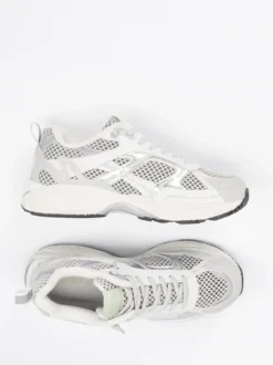 – Retro-Sneaker aus Velour und Mesh Offwhite*MRP Online