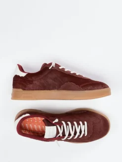 – Sneaker aus Lammleder in Bordeaux*MRP Outlet
