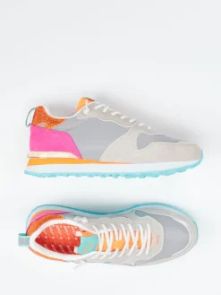 – Sneaker aus Velour und Textil in Hell*MRP Discount