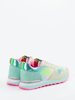 Damen MRP – Sneaker aus Veloursleder und Textil cremeweiß