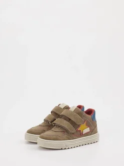 Kinder Naturino – Klettsneaker aus Leder Beige