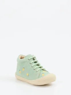 Kinder Naturino – Lauflernschuhe aus Veloursleder mintgrün