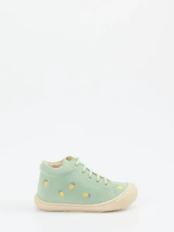 Kinder Naturino – Lauflernschuhe aus Veloursleder mintgrün