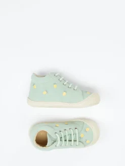 Kinder Naturino – Lauflernschuhe aus Veloursleder mintgrün