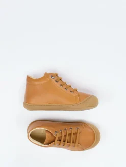 Kinder Naturino – Lauflernschuhe aus Kalbleder Cognac