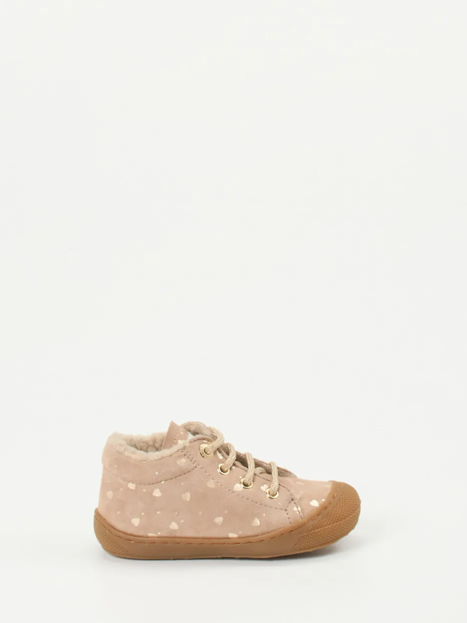 Kinder Naturino – Lauflernschuhe aus Kalbleder in Rosébeige