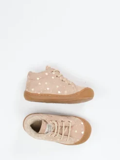 Kinder Naturino – Lauflernschuhe aus Kalbleder in Rosébeige