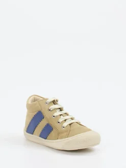 – Mid-Top-Sneaker aus Veloursleder sandbeige*Naturino New