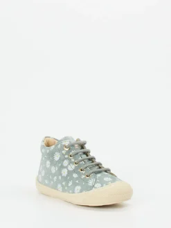 Kinder Naturino – Schnürschuh aus Veloursleder salbei