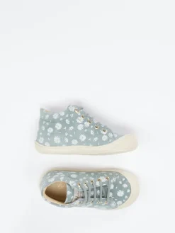 Kinder Naturino – Schnürschuh aus Veloursleder salbei