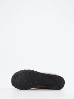 Damen New Balance – Retro-Sneaker aus Veloursleder-Mesh sand