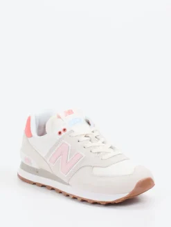 Damen New Balance – Retro-Sneaker aus Textil und Veloursleder