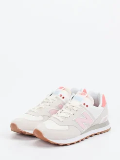 Damen New Balance – Retro-Sneaker aus Textil und Veloursleder
