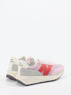 Damen New Balance – Sneaker aus Textil und Veloursleder Pastell