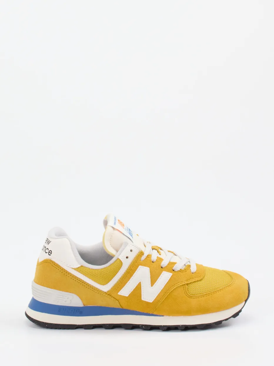 – Sneaker aus Veloursleder Senf*New Balance Outlet