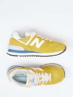 – Sneaker aus Veloursleder Senf*New Balance Outlet