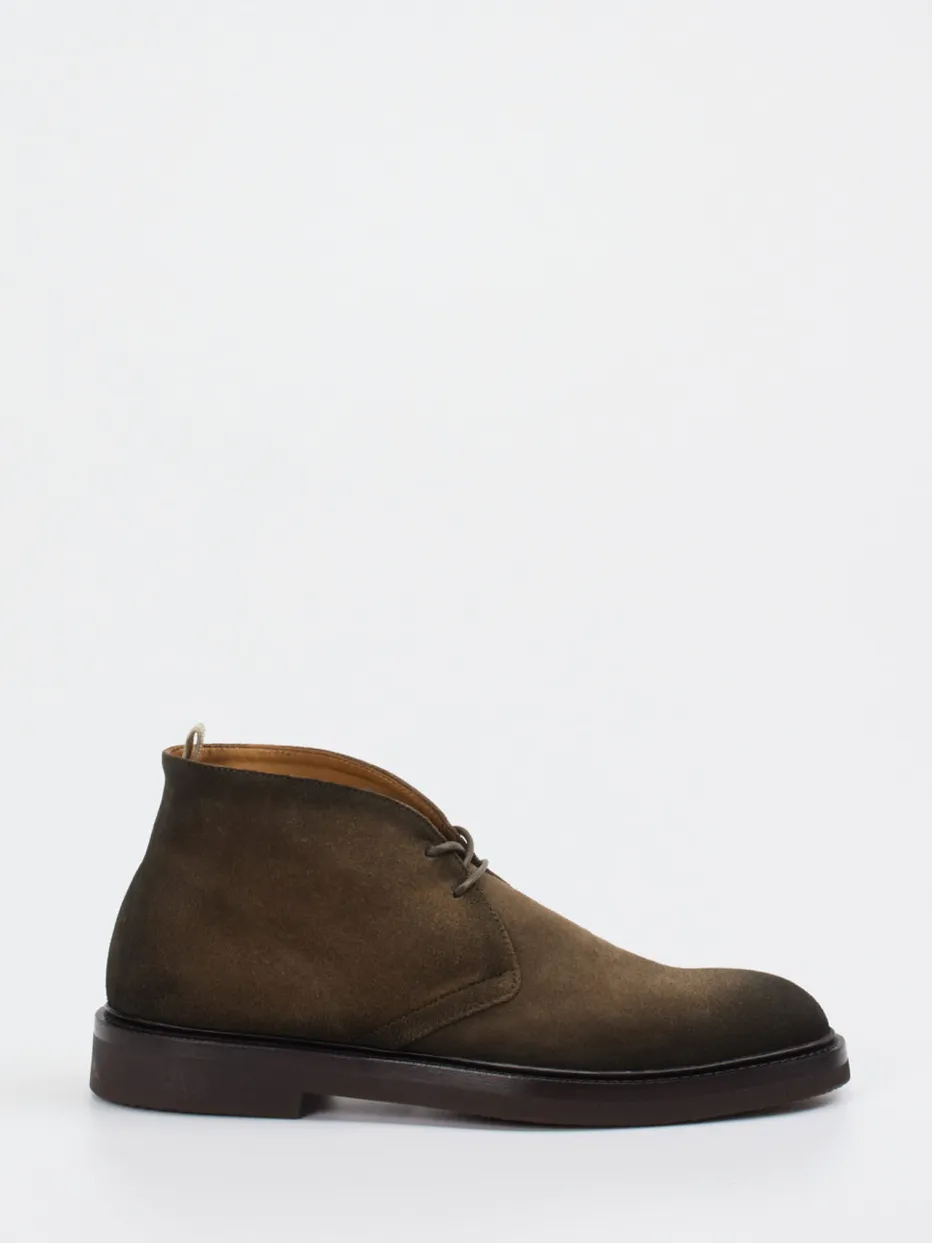 Herren Officine Creative – Desert Boots aus Veloursleder oliv