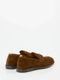 – Loafer aus Veloursleder Cognac*Officine Creative Hot